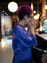 床の間 ベリーショート×ショッキングピンク