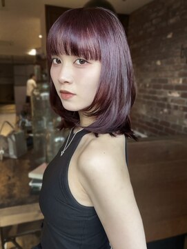 ボコカ(bococa) 【macana指名】レイヤーカットウルフボブハッシュカット暖色登戸