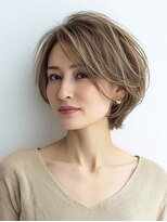 Heart's美人設計と白髪ぼかし専門店 青山表参道店 脱白髪染め/ショートヘア【ハーツ】&nbsp;白髪ぼかし脱白髪染め似合わせショートボブ40代50代60代