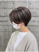 二子玉川/ショートボブ/骨格補正/小顔カット/50代/60代