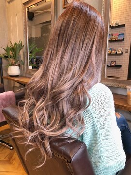 ラグシス ザ ヴィンテージ(LUXIS THE VINTAGE) 【シールエクステ】ピンクベージュ×グラデーション