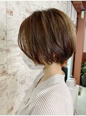 カットでできる丸みショート【Ruufus恵比寿渋谷】3158