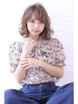 オーロ 宝塚店(ORO) オリーブカラーハイライトカラー小顔セミウェットウェーブ