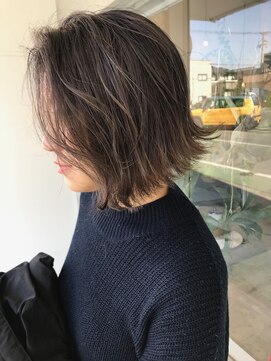 ナイーブヘアデザイン(NAiVE HAIR DESIGN) 【NAiVE hair】バレイヤージュカラー★外ハネBOB