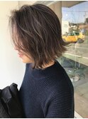 【NAiVE hair】バレイヤージュカラー★外ハネBOB