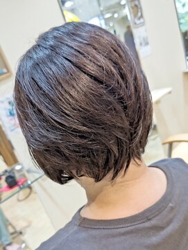 エイチエアー アルファ H'air alfa つつじヶ丘北口店 ★前下がりショートボブ★