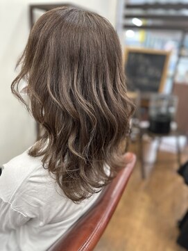 ヘアーサロン カラー 色彩店(COLOR) ブリーチなしミルクティーカラー