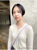 ハンサムショート×ダークネイビーカラー