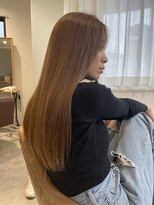 イニット 奈良新大宮(init.)&nbsp;20代 30代 40代 エクステ モテ髪 横顔美人 ベージュカラー