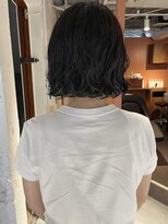 コフィー バイ メルト 吉祥寺(cofy by melt)&nbsp;【三ツ井純】大人可愛い 耳かけボブパーマ コテ巻き風パーマ