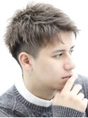 スパイキーショートツーブロック刈り上げメンズカットメンズヘア