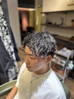 エクファフォーメン(EX-FA FOR MEN)&nbsp;カルマパーマ/ベリーショート/ダークアッシュ/ニュアンスパーマ