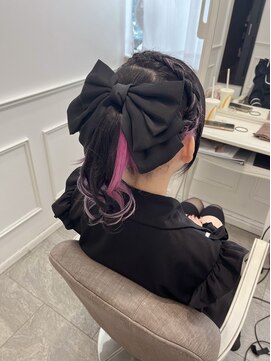 リルミー(Lilme) 【ヘアメ】夏に相性抜群！編みカチュ×ポニーテール＊新井