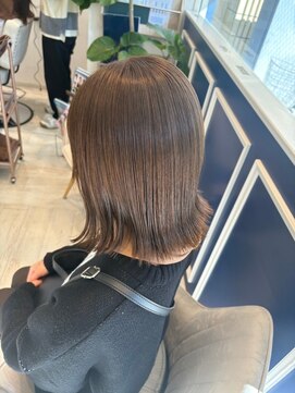 アンソル オブ リシェール(N'SOL of RICHAIR) 黒髪/ボブルフ/ネビージュ/小顔/ワンレン/南越谷/髪質改善/前髪