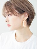 ショートヘアショートカット耳かけショートボブ30代40代50代小顔