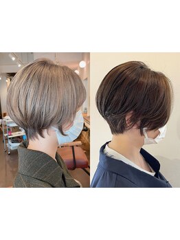 白髪を活かしてデザイン！トレンドスタイルに落とし込む♪ケアしながら染めるからツヤのある質感に。