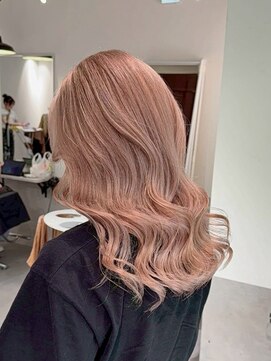 シエラ 南船場(CIERA.) アプリコットオレンジハイライトカラーフェイスフレーミング