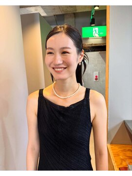 ハーフアップアレンジ