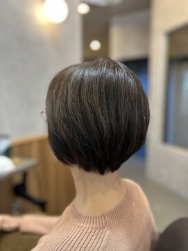 ノンブローで決まる大人ミセスショートボブ