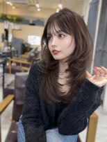 コート 表参道(Cote)&nbsp;美髪レイヤーカット／顔まわりレイヤー／ロングレイヤ 一/前髪