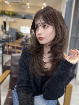 コート 表参道(Cote) 美髪レイヤーカット／顔まわりレイヤー／ロングレイヤ 一/前髪