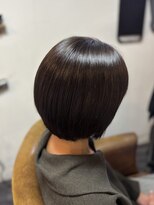 カミケン 方木田店(kamiken.) 縮毛矯正で大人の丸みショート【カミケン方木田/福島】