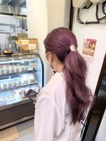 ジュラク(JURAKU)&nbsp;ポニーテール×ヴァイオレットピンクカラー