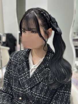 エクララ(eclala) サイドポニーテール 推し活 ヘアメ アイドルヘア