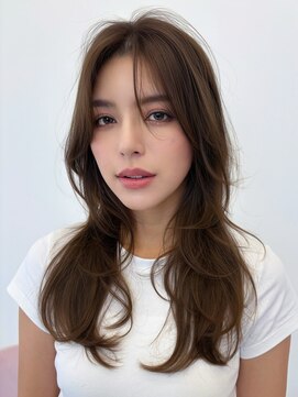 ルージュシー 堀江(RU10C) レイヤーカット/ブリーチなしダブルカラー/ダークアッシュ