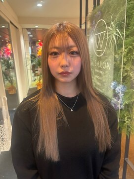 ダブル アンダーバー サロン(W_SALON) 【W_SALON 河原町】ミルクティーグレージュ/透明感カラー