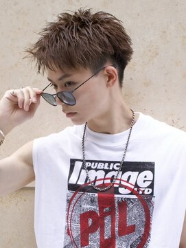 エイド 本店(aid) ビジネスショートアップバング束感スパイカーショート