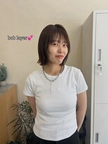 メル ヨコハマ(MeL)&nbsp;ボブレイヤーカット顔周りレイヤーウルフハッシュカットシャギー