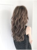 【Lead Hair】外国人風ハイライトグレージュ(バックスタイル)