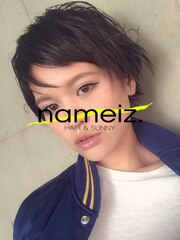 【横浜美容室ネイミーズ】セミウェット＿ワンサイドショートヘア