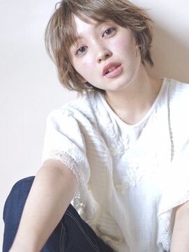 パール(PearL) 【PearL】ラベンダーミルクティー/くすみベージュショート