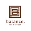 バランス ヘアーアンドアイラッシュ 野田店(balance.)のお店ロゴ