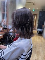 ヘアサロン アティリー(Hair Salon Attirer)&nbsp;西梅田/ボブ/グレーベージュ/白髪ぼかし【Attirer 飯田裕之】