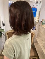 アミュレ(Amule)&nbsp;ナチュラルストレートミディヘア外ハネ40代50代梅ヶ丘美容室