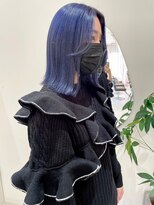 ジーナ 渋谷駅前(Zina)&nbsp;髪質改善＊寒色モードラベンダーブルー＊美髪【Zina渋谷】