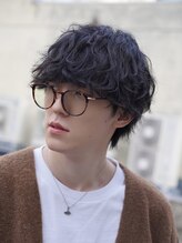 《波巻きスパイラルパーマ×ウルフ》刈り上げマッシュに飽きた方にもオススメです＊［万代/波巻きパーマ］