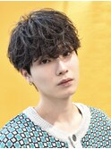 韓流マッシュツーブロックパーマ