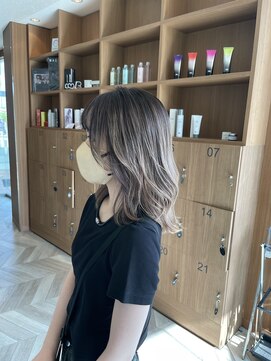 アース 三田南ウッディタウン店(HAIR&MAKE EARTH) 20代30代ダブルカラーブリーチ立体感グラデーション透明感