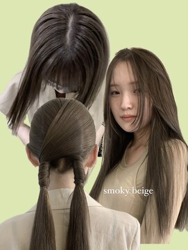 ユニコ(unico) ブリーチなしダブルカラー/オリーブベージュ