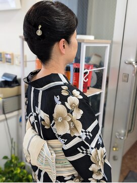 ヒデ美容室 大人浴衣ヘアアレンジ