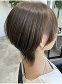 横川駅treful人気　透明感カラーショートウルフ　20代30代　春