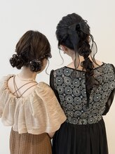 アヴェイル ヒロオ(a'vail Hiroo) 結婚式参列 二次会ヘアセット