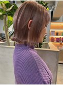 ハイトーンレイヤーボブミディアムレイヤーショートウルフボブ
