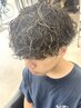【人気NO.1】メンズデザインカット+波巻きスパイラル+炭酸洗orTR