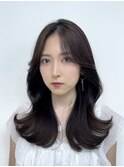 韓国スタイル/ナチュラルくびれヘア_くびれ巻き_レイヤーカット