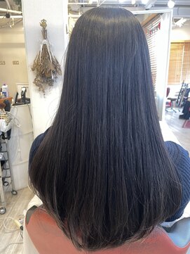 フラバー(flover) ロングレイヤースタイル/20代/30代/40代/ブリーチなしグレージュ